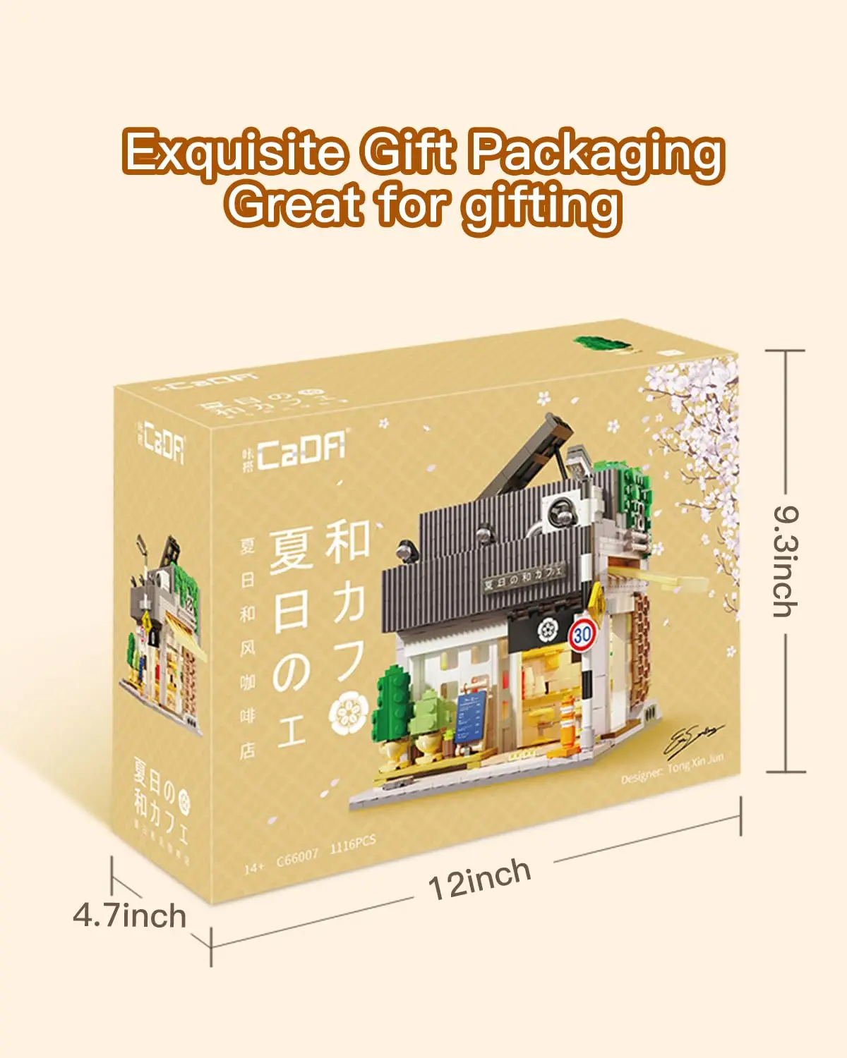 Japanese City Coffee Shop MOC Building Kit 1116Pcs Street View Bricks with Lighting Set Building Blocks Toy for Adults and Teens Japanese City Coffee Shop MOC Building Kit 1116Pcs Street View Bricks with Lighting Set Building Blocks Toy for Adults and Teens