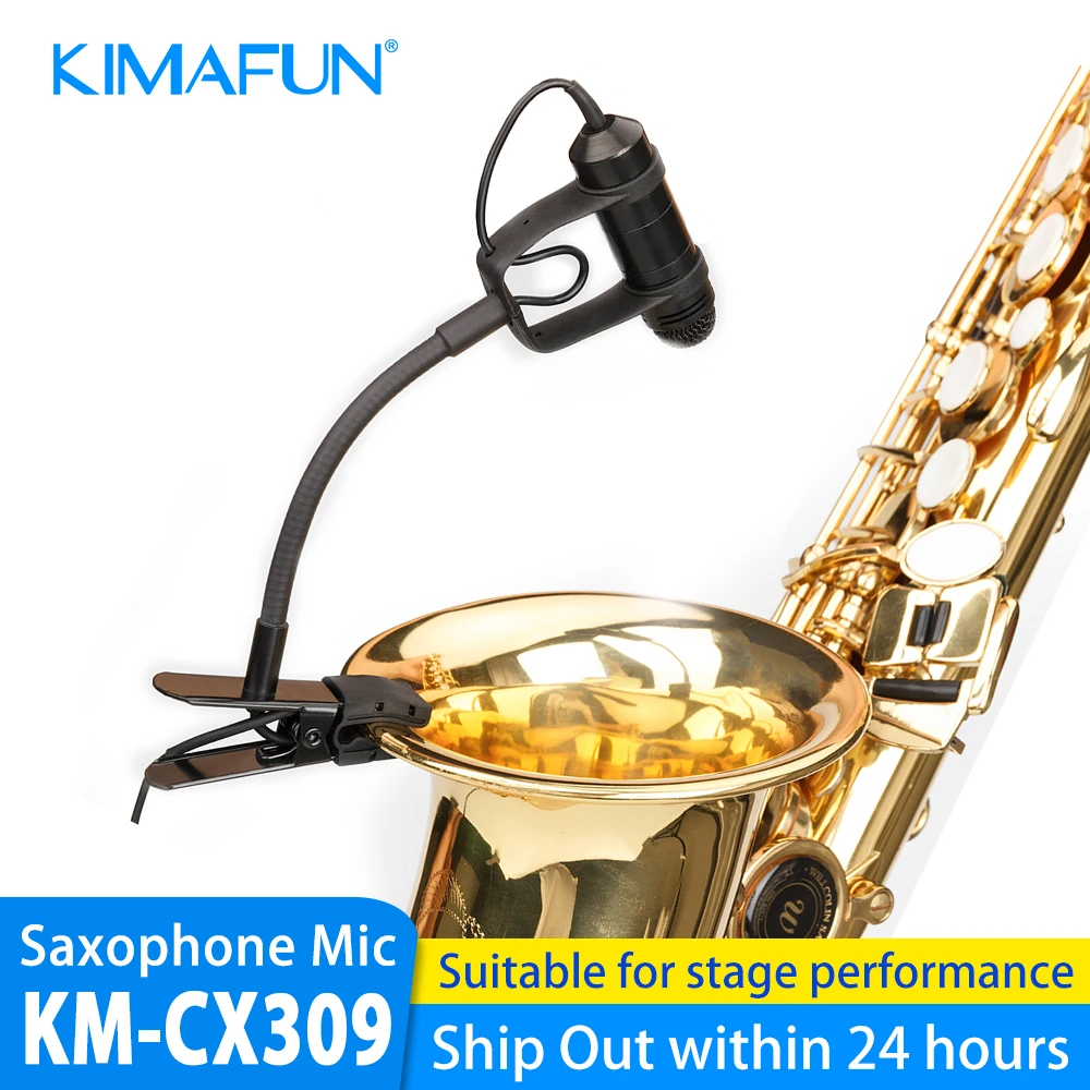 

Saxophone microphone professional orchestra trumpet sax gooseneck musical instrument mic condenser microphone stage performance