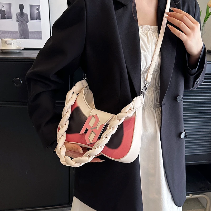 Contrast Color Women Crossbody Bags Purse Luxurious Designer Fashion Tote Lady Shoulder Handbag Female Crossbody Messenger Bags 
Contrast Color Women Crossbody Bags Purse Luxurious Designer Fashion Tote Lady Shoulder Handbag Female Crossbody Messenger Bags