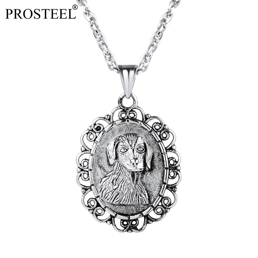 PROSTEEL Pet Dog Portrait Necklace Animal Medal Pendant Vintage Jewelry for Women Men Black/Silver/Gold Tone PSP3012
PROSTEEL Pet Dog Portrait Necklace Animal Medal Pendant Vintage Jewelry for Women Men Black/Silver/Gold Tone PSP3012