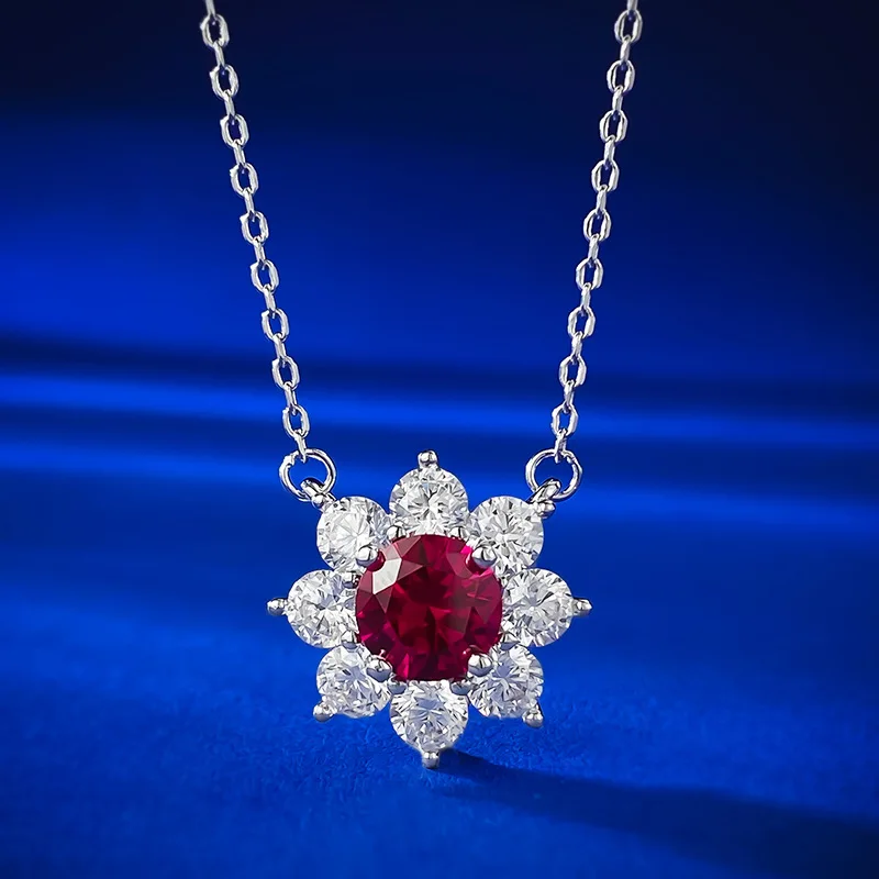 S925 Silver Fashion Celebrity Style One Carat Pigeon Blood Red Necklace Pendant for Women's Daily Versatile Wholesale
S925 Silver Fashion Celebrity Style One Carat Pigeon Blood Red Necklace Pendant for Women's Daily Versatile Wholesale