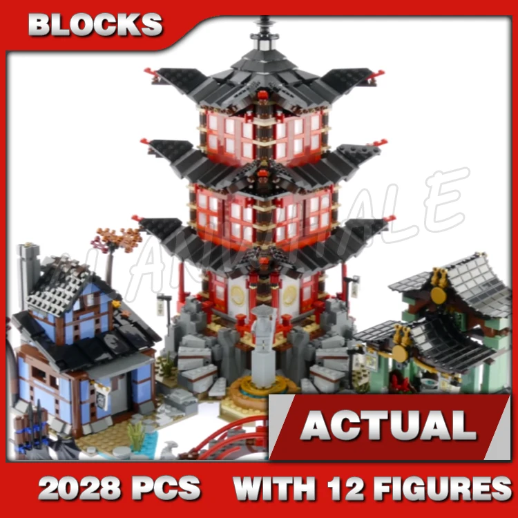 2028pcs Shinobi Temple of Airjitzu Village Blacksmith Workshop Smugglers Market 10427 Building Block Sets Compatible With Model
2028pcs Shinobi Temple of Airjitzu Village Blacksmith Workshop Smugglers Market 10427 Building Block Sets Compatible With Model