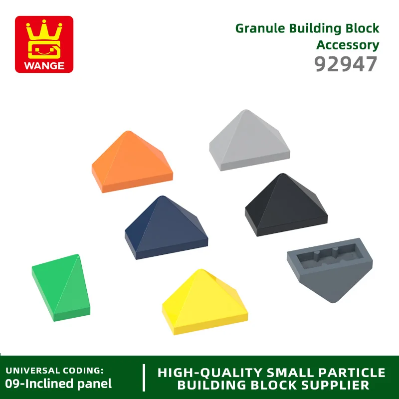 20Pcs/lot NO.15571 Slope 45 2 x 1 Triple with Bottom Stud Holder Block Moc Color Accessories Compatible with Brick DIY Children
20Pcs/lot NO.15571 Slope 45 2 x 1 Triple with Bottom Stud Holder Block Moc Color Accessories Compatible with Brick DIY Children
