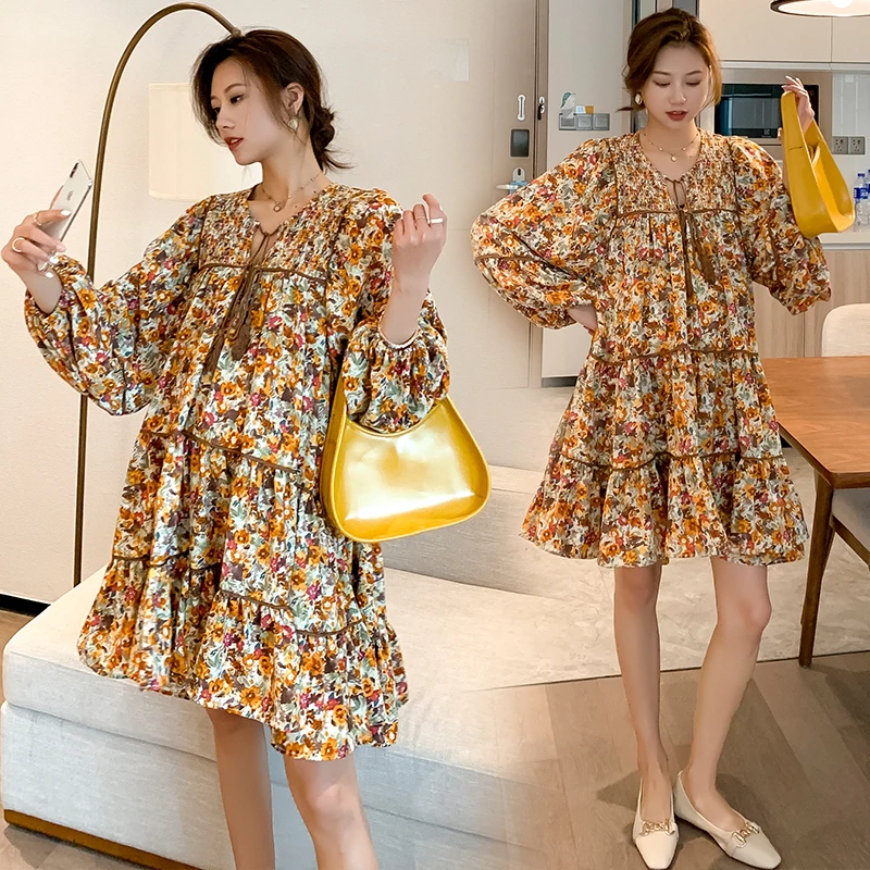 Wholesale maternity floral dress spring autumn plus size woman clothes ruffles patchwork pregnant woman beach dress yellow shirt
Wholesale maternity floral dress spring autumn plus size woman clothes ruffles patchwork pregnant woman beach dress yellow shirt