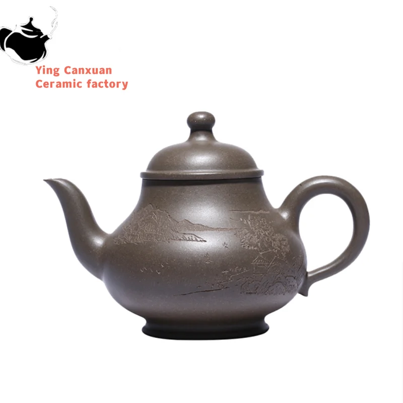 290ml Handmade Yixing Purple Clay Teapots Household Filter Beauty Kettle Raw Ore Zisha Tea Pot Tea Table Accessories Supplies
290ml Handmade Yixing Purple Clay Teapots Household Filter Beauty Kettle Raw Ore Zisha Tea Pot Tea Table Accessories Supplies