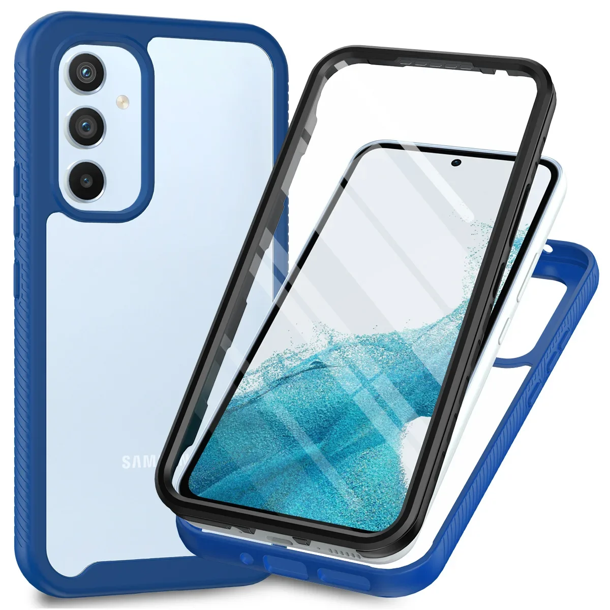 

Hybrid TPU/PC Case for Samsung Galaxy A51 A71 5G With Screen Protector 360 Degree Shockproof Clear Cover For Galaxy A21s A31