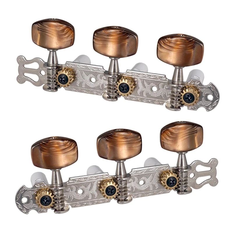 2Pcs 1:15 Classical Silver Guitar Tuner Tuning Machine Heads Keys Pegs for Guitar Parts
2Pcs 1:15 Classical Silver Guitar Tuner Tuning Machine Heads Keys Pegs for Guitar Parts