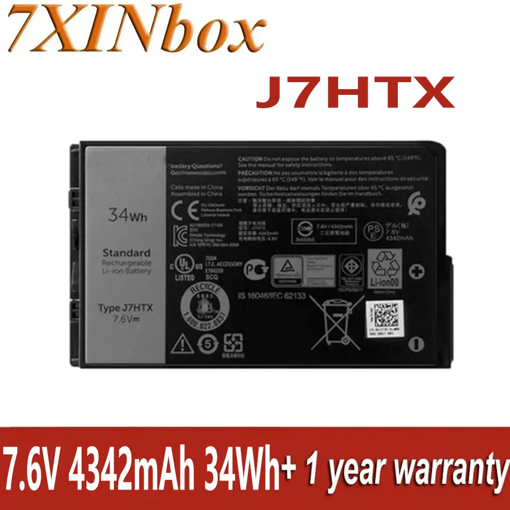 Аккумулятор 7XINbox 7,6 В, 4342 мА · ч, 34 Вт · ч, для ноутбука Dell J7HTX, планшета
Аккумулятор 7XINbox 7,6 В, 4342 мА · ч, 34 Вт · ч, для ноутбука Dell J7HTX, планшета