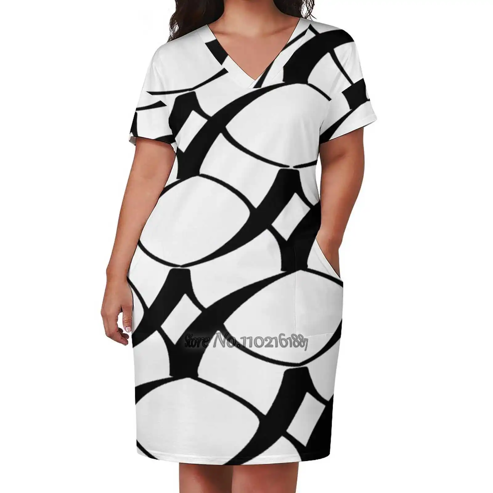 V-Neck Short Sleeve Skirt Slim Skirts Loose Elegant Fashion Dress 5Xl Rechteck Schwarz Weiss Schwarz Weiss Black White
V-Neck Short Sleeve Skirt Slim Skirts Loose Elegant Fashion Dress 5Xl Rechteck Schwarz Weiss Schwarz Weiss Black White