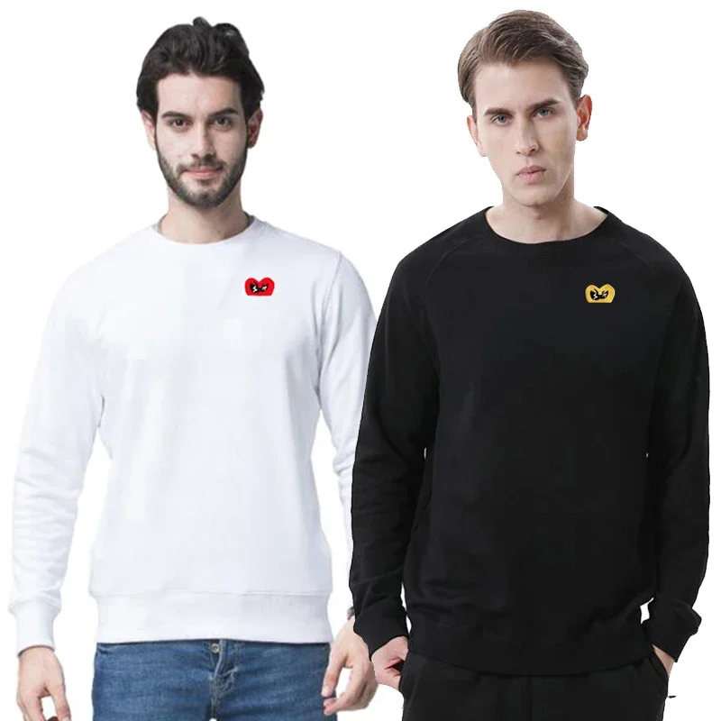 Мужской и женский свитер Break Egg, хлопковый пуловер с круглым вырезом и вышивкой в виде половины сердца, осенняя Повседневная Толстовка свободного покроя
Мужской и женский свитер Break Egg, хлопковый пуловер с круглым вырезом и вышивкой в виде половины сердца, осенняя Повседневная Толстовка свободного покроя