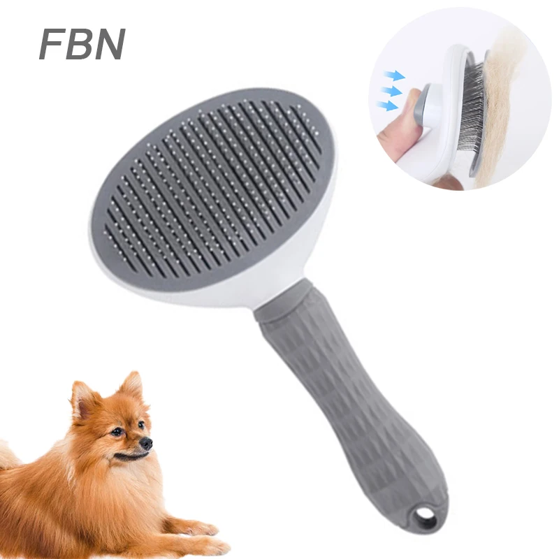 

Dog Hair Comb Grooming Cats Comb Pet Products Cat Flea Trimmer Pet Comb for Dogs Grooming Toll Automatic Hair Removal Brush