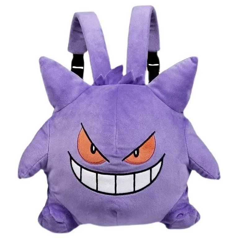 

Pokemon Gengar plush backpack Snorlax children's backpack toy plush doll Christmas birthday gift Mier Q cartoon backpack