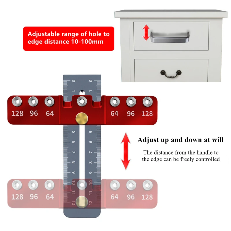 Cabinet Drawer Door Handle Installation Tool Aluminum Alloy Locator Woodworking Open Hole Punch Doorknob Install Auxiliary Tool
Cabinet Drawer Door Handle Installation Tool Aluminum Alloy Locator Woodworking Open Hole Punch Doorknob Install Auxiliary Tool