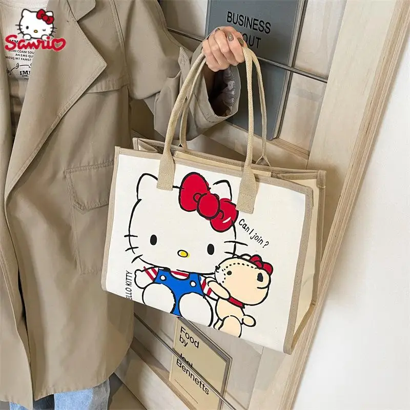 Холщовая Сумка Hello Kitty, мультяшная Женская вместительная сумка-тоут Sanrio, сумка на плечо, многофункциональная сумка для хранения, подарок для девушки
Холщовая Сумка Hello Kitty, мультяшная Женская вместительная сумка-тоут Sanrio, сумка на плечо, многофункциональная сумка для хранения, подарок для девушки