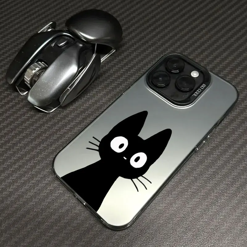 Cute Cat Black Cartoon Cats Coque For Apple iPhone 16e 16 14 15 13 11 Pro Max Case 15 Plus 12 13 Mini 16e Shockproof Phone Cover Cute Cat Black Cartoon Cats Coque For Apple iPhone 16e 16 14 15 13 11 Pro Max Case 15 Plus 12 13 Mini 16e Shockproof Phone Cover