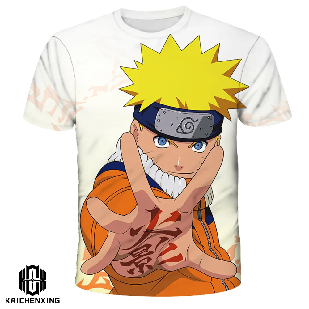 

Boys Anime Naruto T Shirt For Summer Kids Boy Girls 3D T-Shirts 3-14 Years Cartoon Print Baby Clothes Toddler Children Clothing