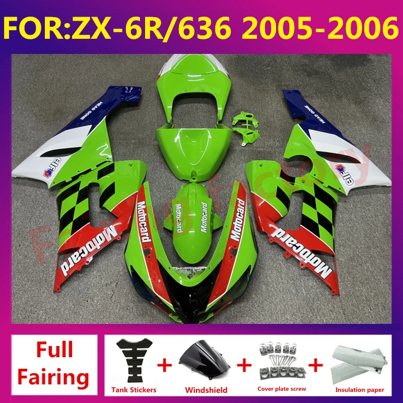 New ABS Motorcycle Fairing kit Fit For kawasaki ZX6R 636 ZX-6R zx-6 2005 2006 05 06 full fairings bodywork zxmt set green red
New ABS Motorcycle Fairing kit Fit For kawasaki ZX6R 636 ZX-6R zx-6 2005 2006 05 06 full fairings bodywork zxmt set green red