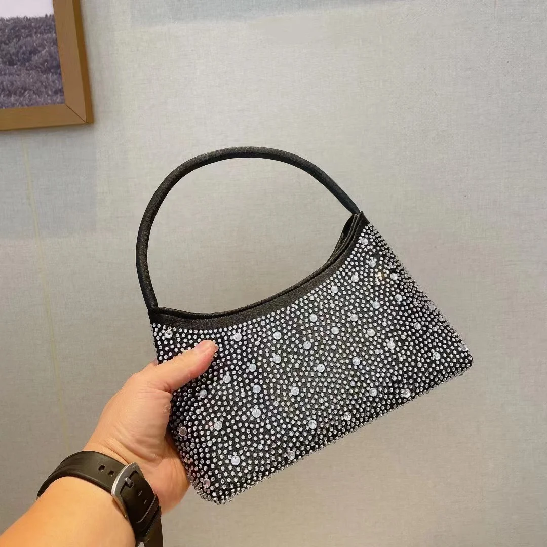 Luxury Satin Handbag Crystal Shiny Rhinestones Diamonds Evening Bag Wedding Party Clutch Purse Women Shoulder Crossbody Bag
Luxury Satin Handbag Crystal Shiny Rhinestones Diamonds Evening Bag Wedding Party Clutch Purse Women Shoulder Crossbody Bag