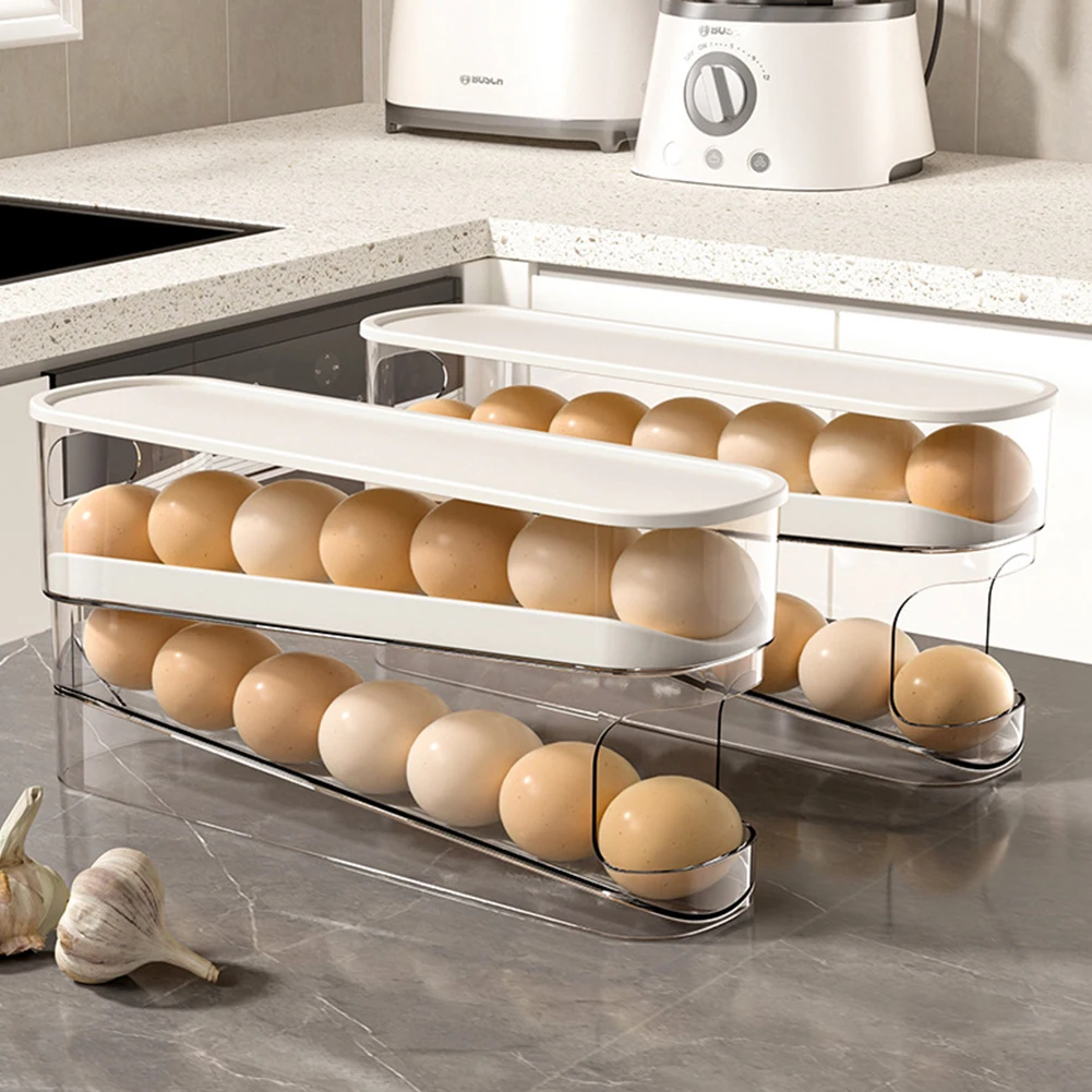 Automatic Scrolling Egg Holder with Lid Refrigerator Rolling Egg Holder Automatic 12 Count Egg Dispenser for Fridge Refrigerator: 3 - 5 Days Free Delivery Only UK Automatic Scrolling Egg Holder with Lid Refrigerator Rolling Egg Holder Automatic 12 Count Egg Dispenser for Fridge Refrigerator: 3 - 5 Days Free Delivery Only UK