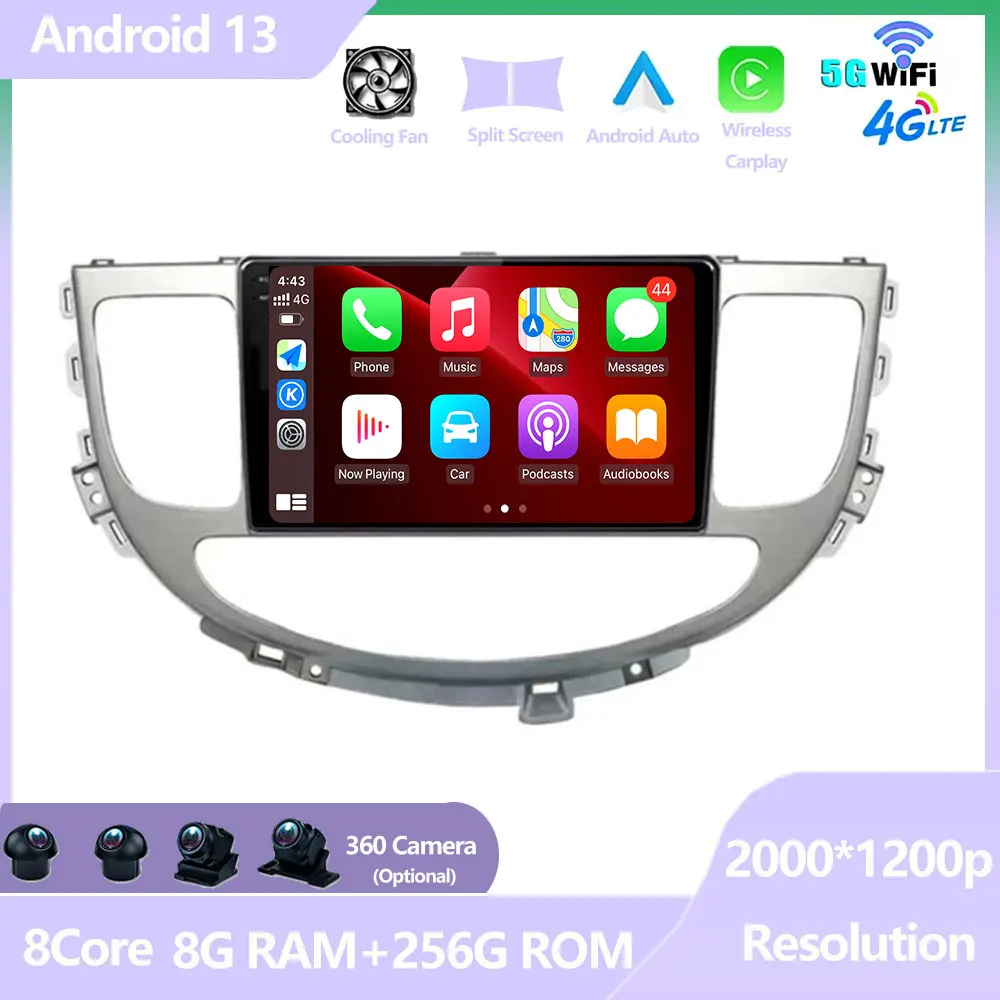 

Android 13 For Hyundai Rohens Genesis Coupe 2008 - 2013 Car Radio Multimedia Video Player Android auto wireless adapter RDS DW