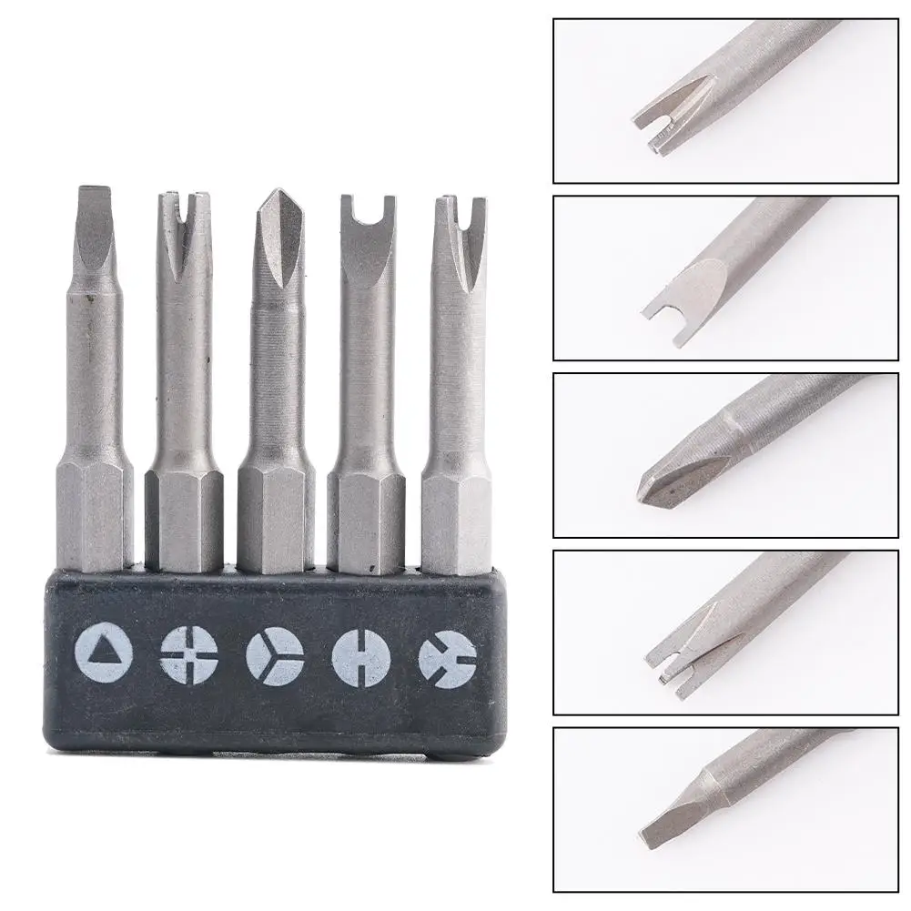 5Pcs 50mm Special-shaped Screwdriver Set U-shaped Y Points Cross Screwdriver Three Tool Shape Inner Bit New Triangle T8Z1
5Pcs 50mm Special-shaped Screwdriver Set U-shaped Y Points Cross Screwdriver Three Tool Shape Inner Bit New Triangle T8Z1