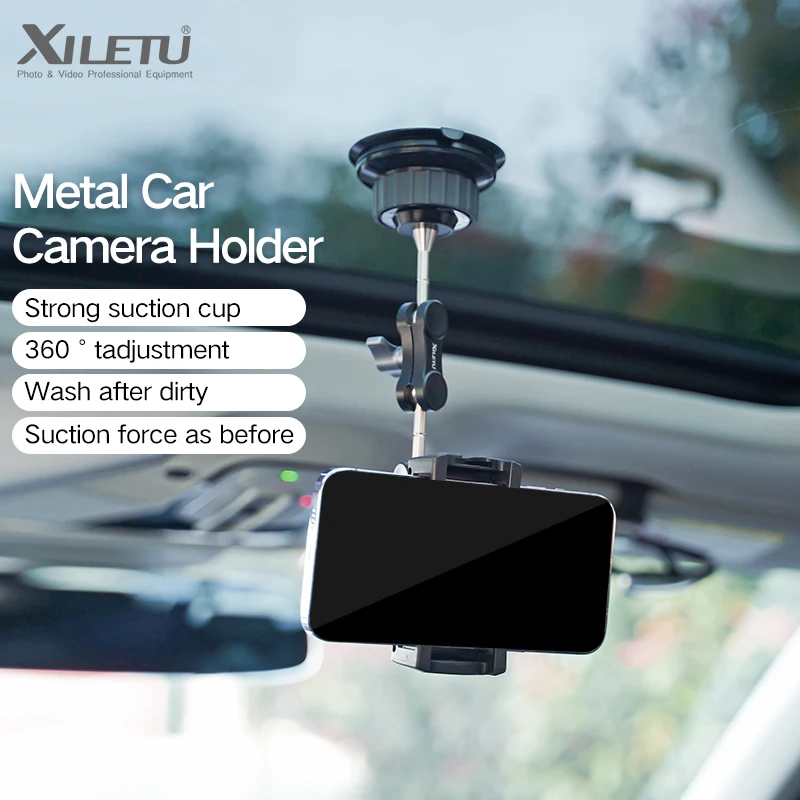 XILETU Car Photography Phone Holder Universal Metal Strong Fixed Suction Cup Navigation Glass Anti-Shake Car Shooting Accessorie
XILETU Car Photography Phone Holder Universal Metal Strong Fixed Suction Cup Navigation Glass Anti-Shake Car Shooting Accessorie