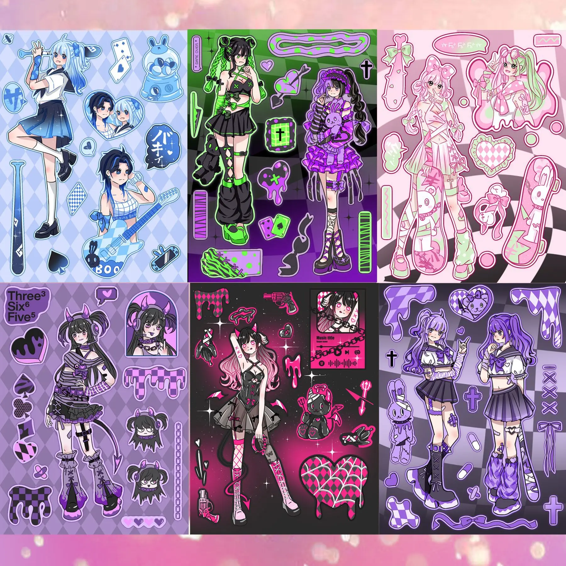 Fashion Girl Decal Cute Sticker Cartoon DIY Scrapbook Card Photo Album Laptop Guitar Decoration Children Chirstmas Gifts
Fashion Girl Decal Cute Sticker Cartoon DIY Scrapbook Card Photo Album Laptop Guitar Decoration Children Chirstmas Gifts