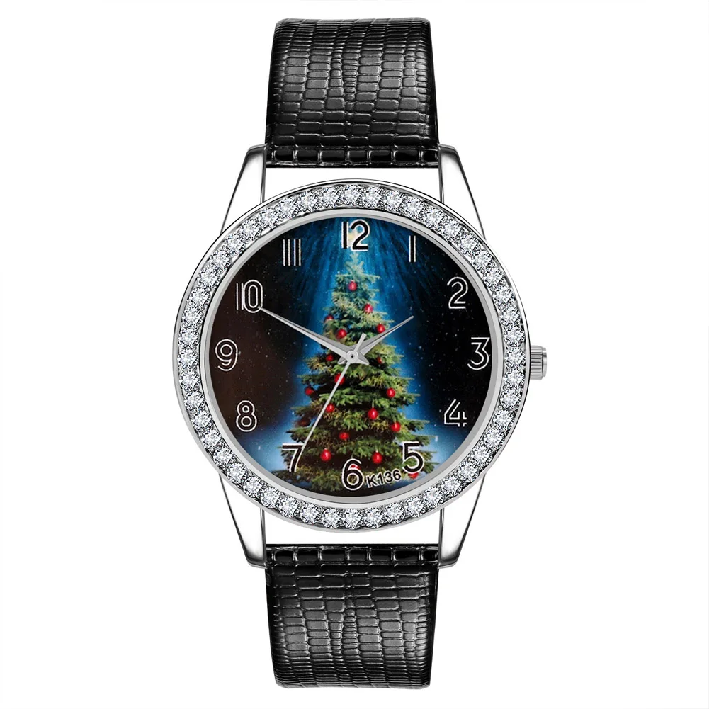 Classic Quartz Ladies Watch 3-Hands Round Shape Christmas Gift Quartz Wrist Watch Christmas Holiday Gift for Girlfriend
Classic Quartz Ladies Watch 3-Hands Round Shape Christmas Gift Quartz Wrist Watch Christmas Holiday Gift for Girlfriend
