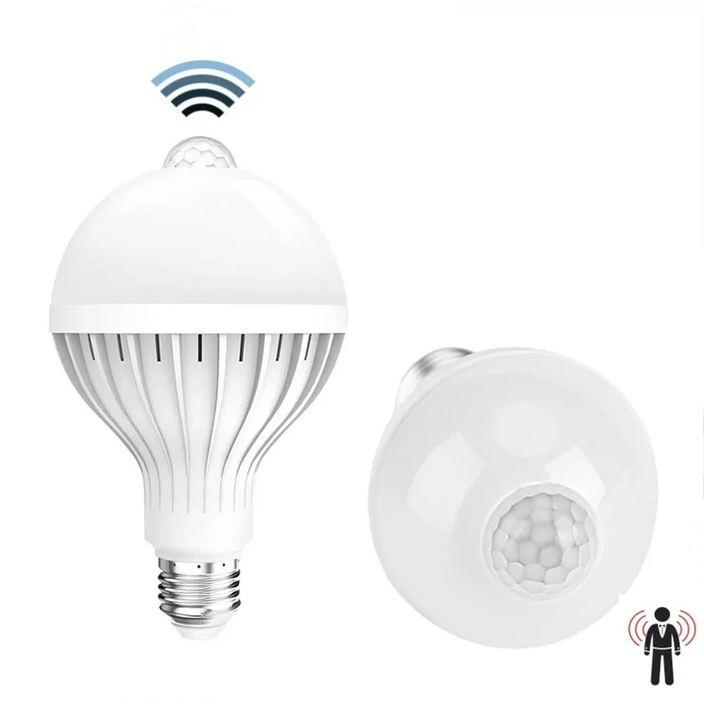 

Smart Sound led PIR Motion Sensor Bombillas LED Bulb E27 20W 18W 15W 12W Induction lamp AC 85-265V 110V 220V Stair Hallway light