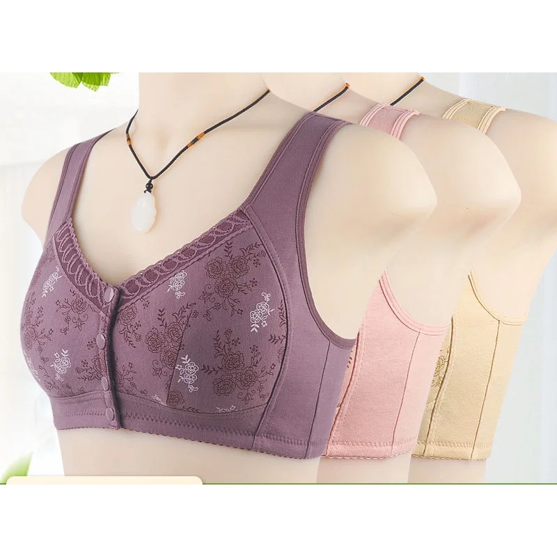 old-aged printed underwear women's new large size bra with wide shoulder strap vest without steel ring
old-aged printed underwear women's new large size bra with wide shoulder strap vest without steel ring