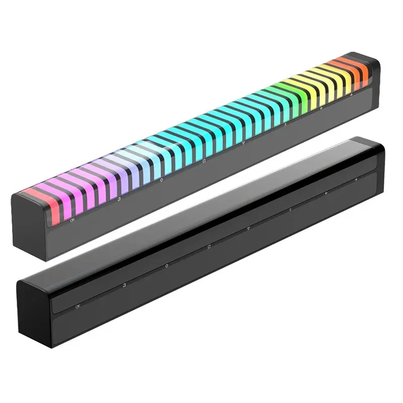 

Sound Control RGB Music Ambient LED Night Light Bar APP Control Car Atmosphere Colorful Tube Lamp 3D Display Pickup Rhythm Light