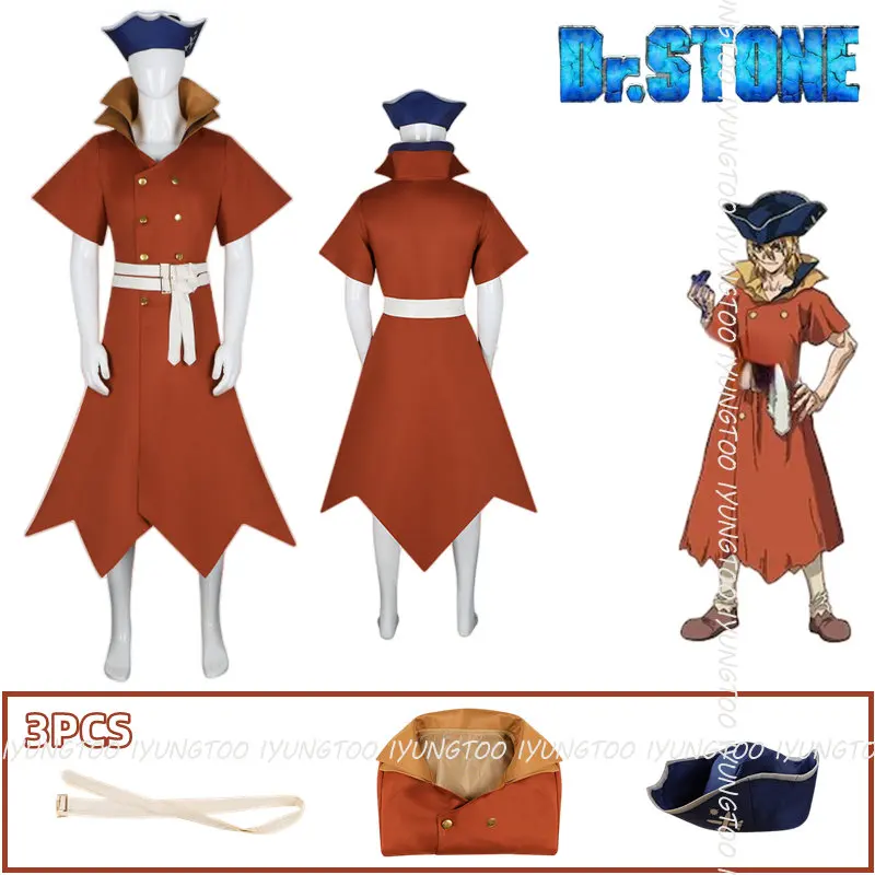 Anime Dr.STONE Nanami Ryusui Cosplay Men Trench Hat Belt Halloween Carnival Party Costume Suit for Adult Man Woman NEW
Anime Dr.STONE Nanami Ryusui Cosplay Men Trench Hat Belt Halloween Carnival Party Costume Suit for Adult Man Woman NEW