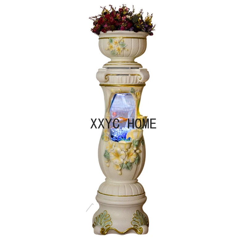 Фонтан с водой, новинка, украшение для всей семьи, креативное украшение для дома, гостиной, аквариума, среднее внутреннее украшение, напольные украшения в европейском стиле 
Фонтан с водой, новинка, украшение для всей семьи, креативное украшение для дома, гостиной, аквариума, среднее внутреннее украшение, напольные украшения в европейском стиле