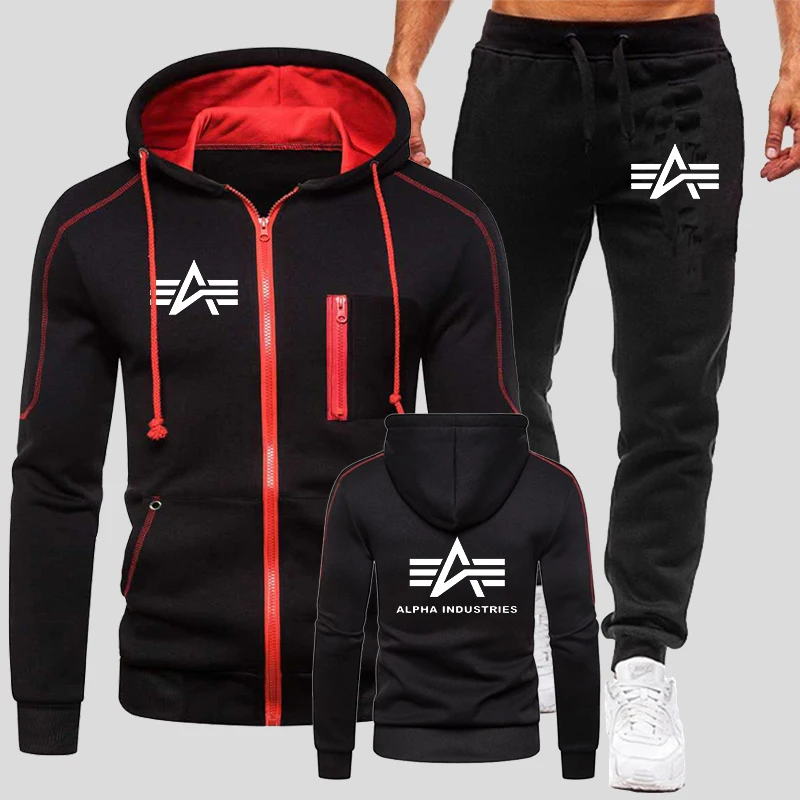 Костюм спортивный мужской с капюшоном, шикарная уличная одежда с принтом, повседневный пиджак для мотоциклистов и спортивные брюки, толстовка на молнии с длинным рукавом
Костюм спортивный мужской с капюшоном, шикарная уличная одежда с принтом, повседневный пиджак для мотоциклистов и спортивные брюки, толстовка на молнии с длинным рукавом