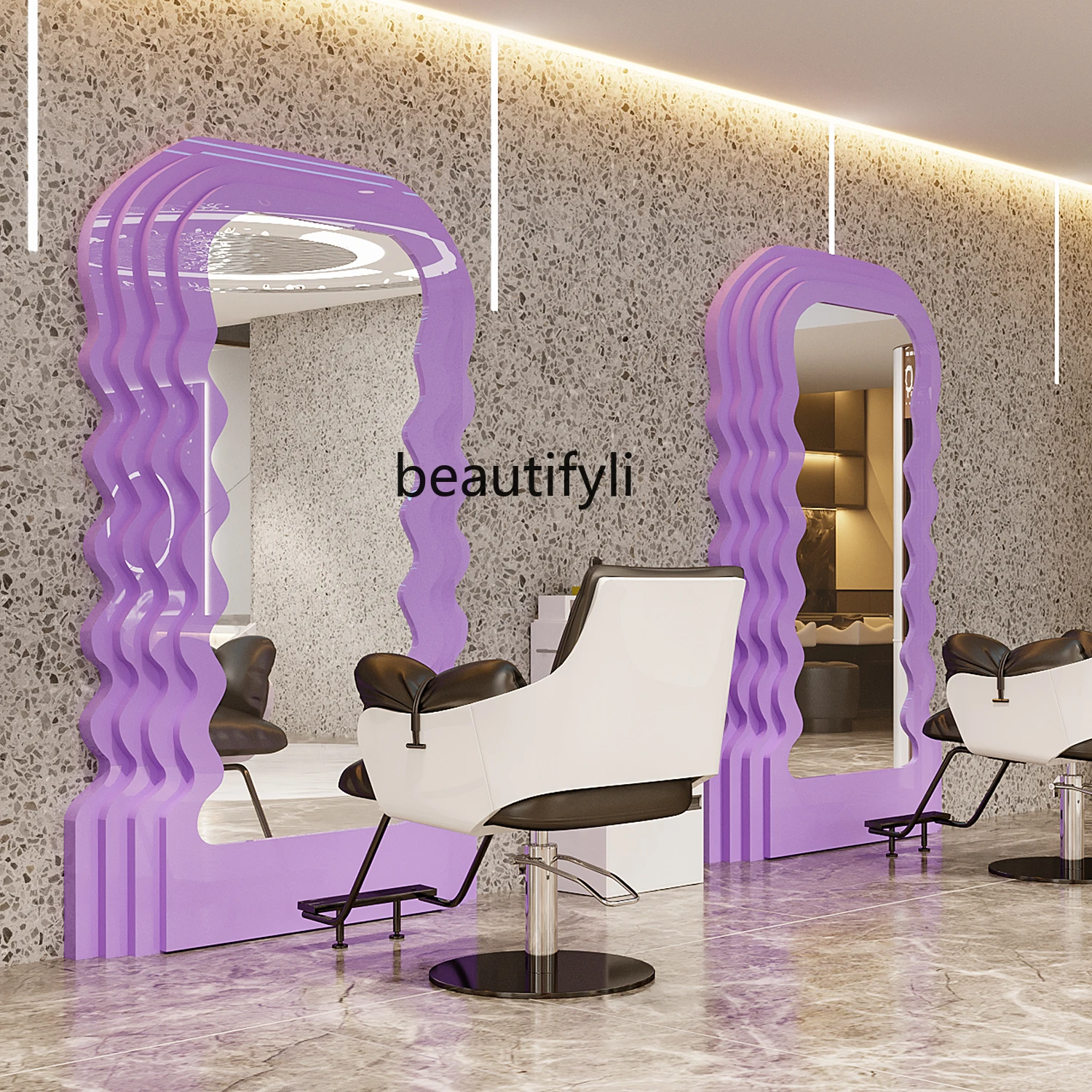 Barber Shop with Light for Hair Salon Single-Sided Hot Dyeing Floor Hair Salon Hair Cutting Mirror
Barber Shop with Light for Hair Salon Single-Sided Hot Dyeing Floor Hair Salon Hair Cutting Mirror