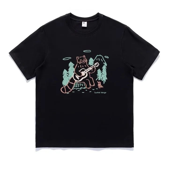 Japanese pure cotton summer cat print short-sleeved T-shirts for men and women ins loose design Korean fashion niche casual tops
Japanese pure cotton summer cat print short-sleeved T-shirts for men and women ins loose design Korean fashion niche casual tops