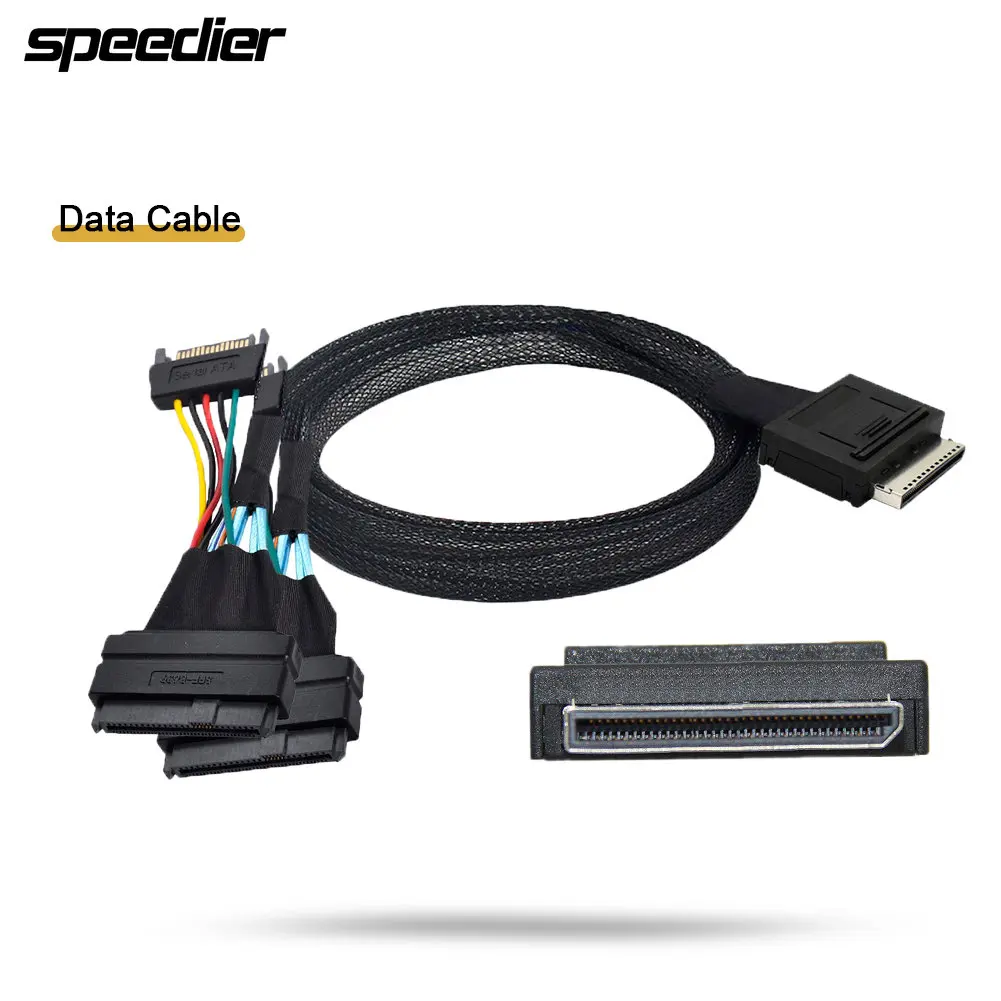 Oculink 8x SFF-8611 To Dual SFF-8639 Hard Disk SSD Solid State PCI-E Data Cable 8-Lane PCIE 4.0 Support
Oculink 8x SFF-8611 To Dual SFF-8639 Hard Disk SSD Solid State PCI-E Data Cable 8-Lane PCIE 4.0 Support
