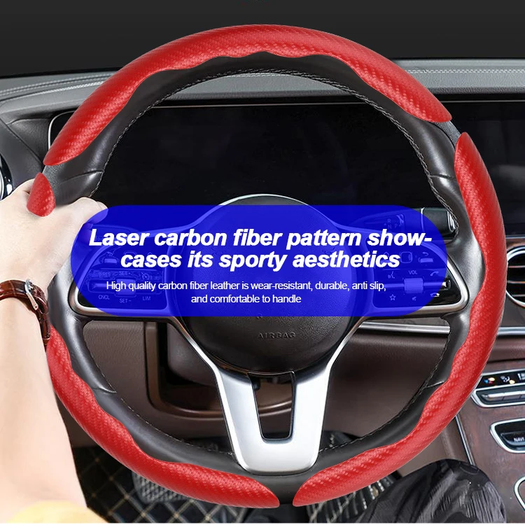 2/3pcs Carbon Fiber Car Steering Wheel Cover Breathable Non-Slip Steering Covers Anti-skid Car Universal Accessories
2/3pcs Carbon Fiber Car Steering Wheel Cover Breathable Non-Slip Steering Covers Anti-skid Car Universal Accessories