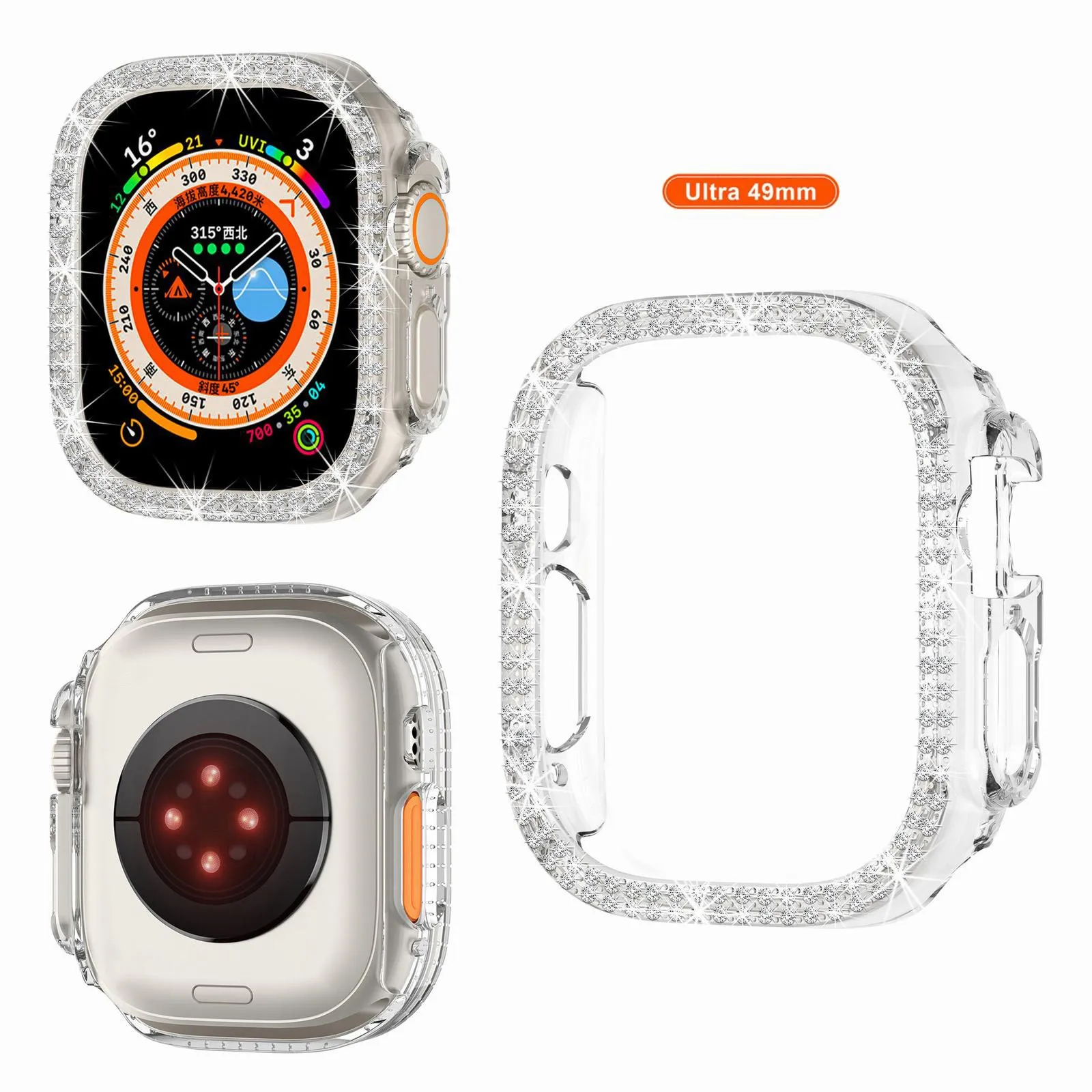 Suitable For IWatch Ultra Smart Watch 49mm Zircon Hollow Out Half PC Case High Quality Sports Accessories
Suitable For IWatch Ultra Smart Watch 49mm Zircon Hollow Out Half PC Case High Quality Sports Accessories