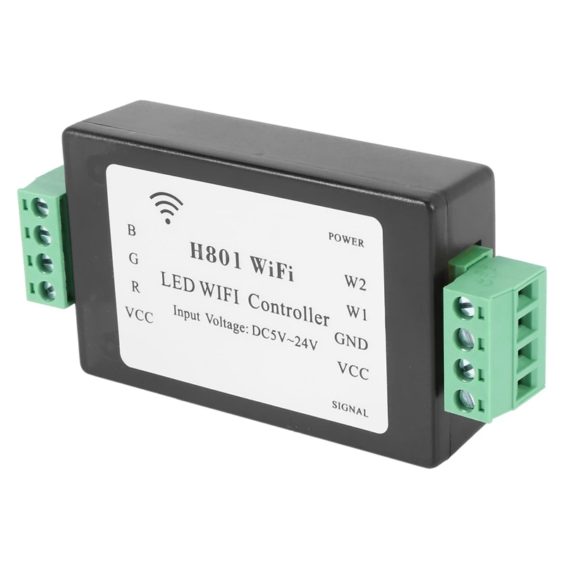 5X H801 RGBW LED WIFI Controller LED RGB Controller DC5-24V Input For 5050 2835 3528 SMD LED Strip Light Tape Ribbon
5X H801 RGBW LED WIFI Controller LED RGB Controller DC5-24V Input For 5050 2835 3528 SMD LED Strip Light Tape Ribbon