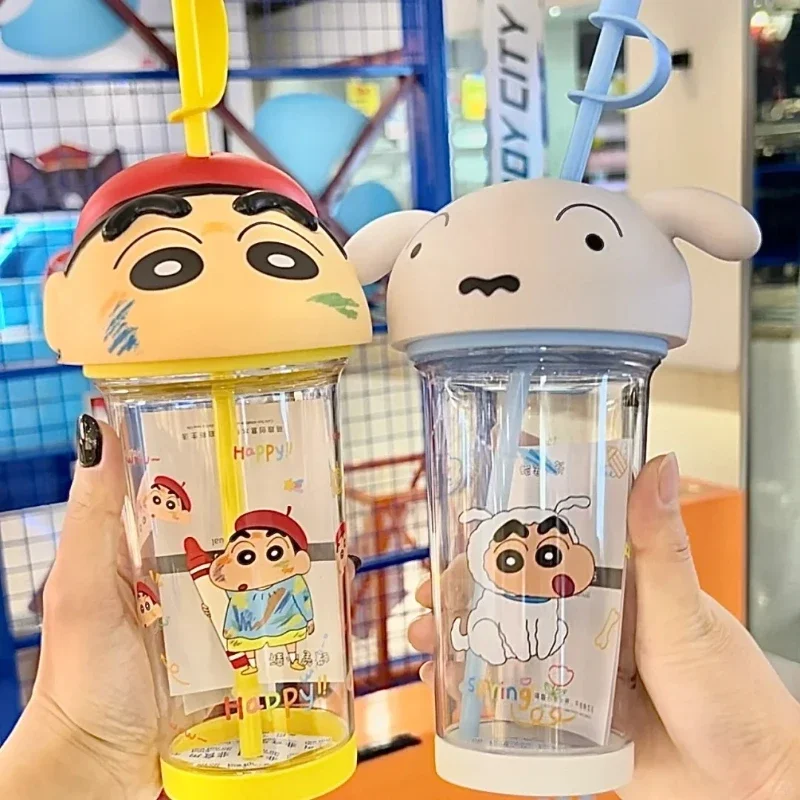 500-600ml Anime Crayon Shin-chan Cute Big Head Cup Heat-resistant Plastic Water Cup Student Large Capacity Portable Straw Cup
500-600ml Anime Crayon Shin-chan Cute Big Head Cup Heat-resistant Plastic Water Cup Student Large Capacity Portable Straw Cup