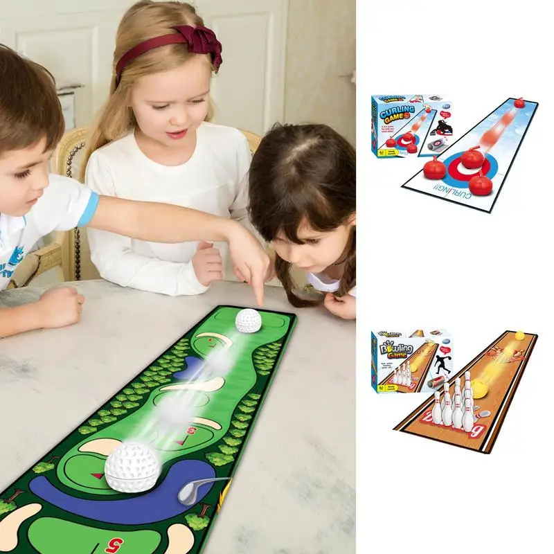 Tabletop Curling Game early Educational Curling And Golf Game With Mat Children Travel Party Fun Indoor Golf Game set
Tabletop Curling Game early Educational Curling And Golf Game With Mat Children Travel Party Fun Indoor Golf Game set