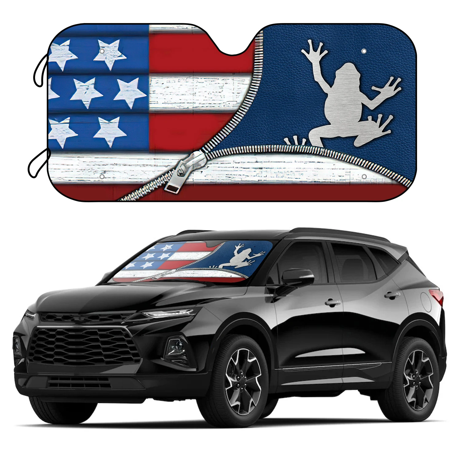 1pc Flag Zipper Frog Windshield Sun Shade With 4 Free Suction Cups Universal Fit Car Sunshade Keep Your Vehicle Cool UV Sun And
1pc Flag Zipper Frog Windshield Sun Shade With 4 Free Suction Cups Universal Fit Car Sunshade Keep Your Vehicle Cool UV Sun And