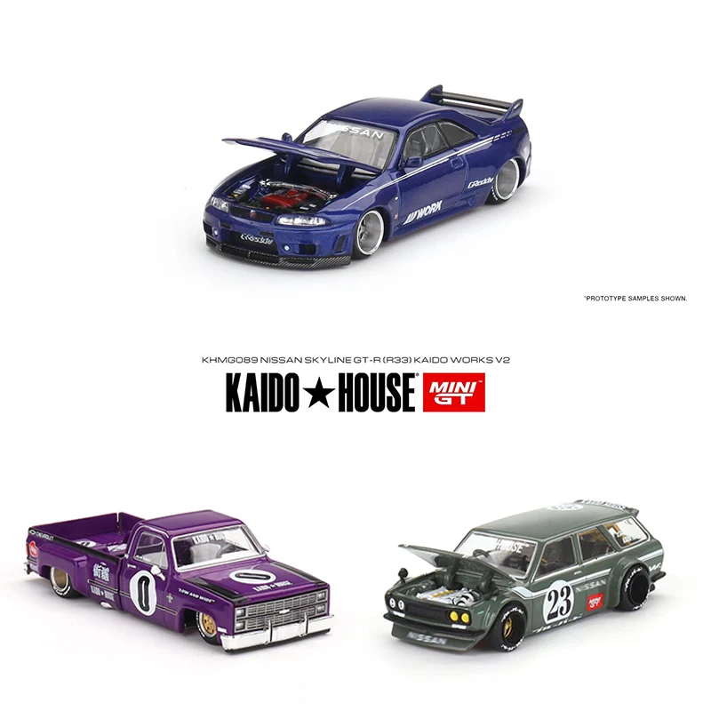 MINIGT Kaido House In Stock 1:64 Skyline GTR R33 Silverado Dually 510 Wagon Carbon Diecast Diorama Car Model Collection
MINIGT Kaido House In Stock 1:64 Skyline GTR R33 Silverado Dually 510 Wagon Carbon Diecast Diorama Car Model Collection