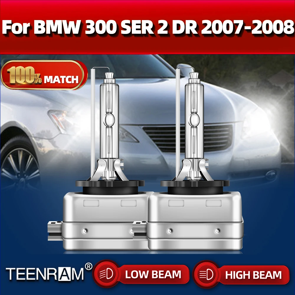 

12V HID Xenon Headlights Bulbs 35W 20000LM Xenon Headlamps 6000K Cold White Auto Lamp Bulbs For BMW 300 SER 2 DR 2007 2008