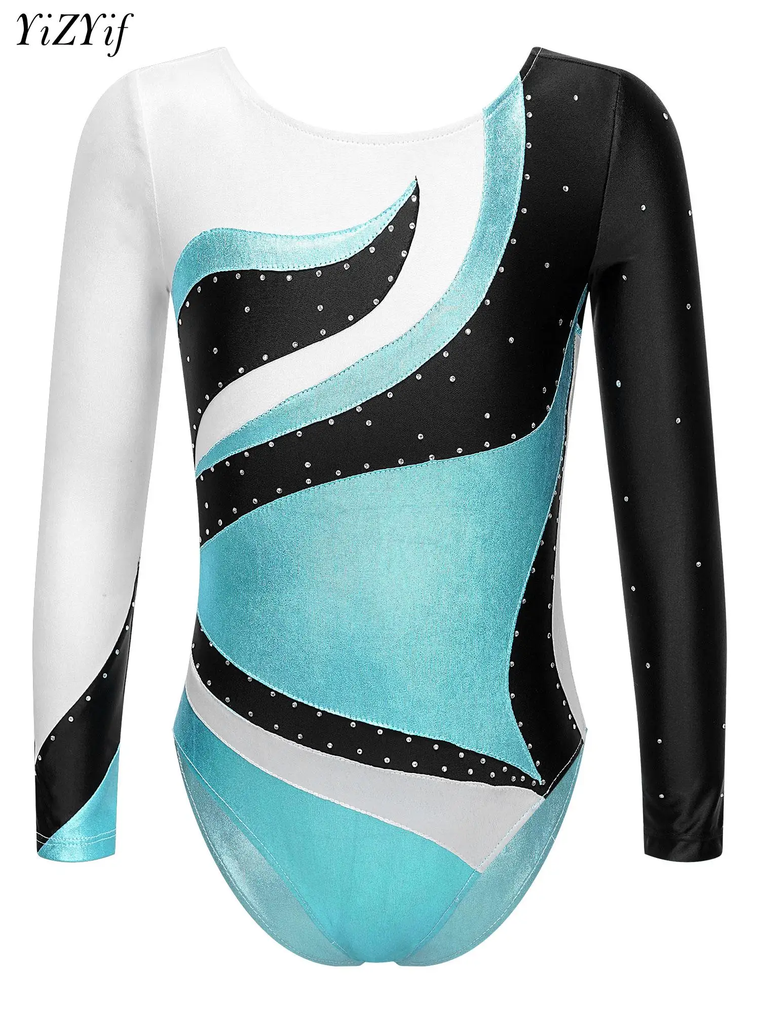 Shiny Rhinestones Ballet Dance Leotard Kids Girls Long Sleeve Metallic Gymnastics Jumpsuit Bodysuit Figure Ice Skating Dancewear
Shiny Rhinestones Ballet Dance Leotard Kids Girls Long Sleeve Metallic Gymnastics Jumpsuit Bodysuit Figure Ice Skating Dancewear