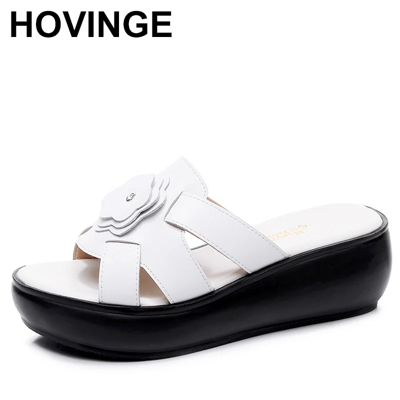 Summer Women Genuine Leather Platform Shoes Wedges Heels Crystal Slippers Thick Sole Sandals Woman Flip Flops
Summer Women Genuine Leather Platform Shoes Wedges Heels Crystal Slippers Thick Sole Sandals Woman Flip Flops