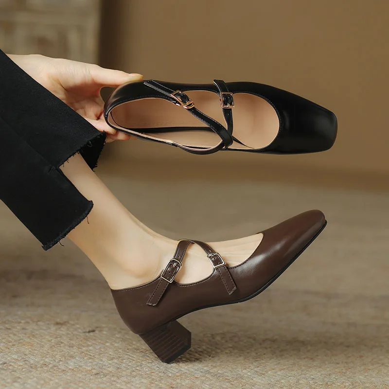 Phoentin Cross Tied Women's Shoes Buckle Strap Fancy Shoes Middle Heels 2024 Spring New Arrival Footwear Female FT3195
Phoentin Cross Tied Women's Shoes Buckle Strap Fancy Shoes Middle Heels 2024 Spring New Arrival Footwear Female FT3195