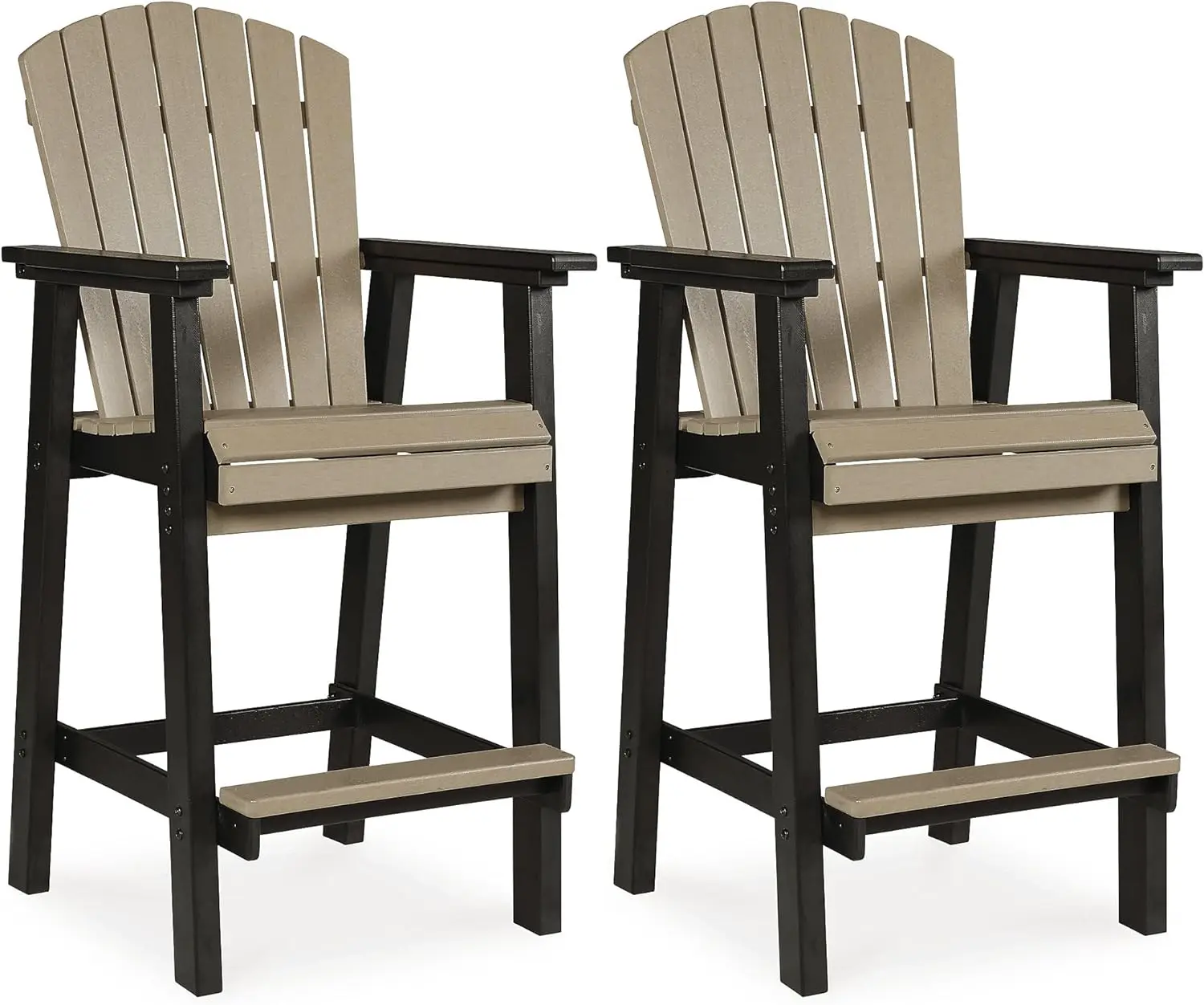 Signature Design by Ashley Fairen Trail 30" HDPE Durable Outdoor Barstool, 2 Count, Black & Brown
Signature Design by Ashley Fairen Trail 30" HDPE Durable Outdoor Barstool, 2 Count, Black & Brown