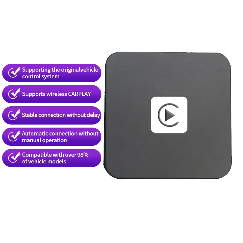 Carplay Car Intelligent AI BOX Box Apple Mobile Smart Car Wired to Wireless For Audi BMW Mercedes Toyota Mazda Nissan BMW Suzuki
Carplay Car Intelligent AI BOX Box Apple Mobile Smart Car Wired to Wireless For Audi BMW Mercedes Toyota Mazda Nissan BMW Suzuki